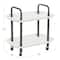 Hello Honey® Main + Mesa™ 2-Tier Modern Plastic and Metal Trolley